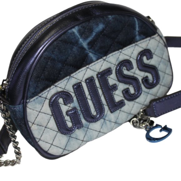 Guess Women's  Mini Denim Crossbody Handbag - Picture 1 of 11